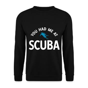 Apnoetaucher Freitaucher Taucher - Unisex Pullover - Schwarz - Vorne - Alina (178cm) & Michal (187cm)