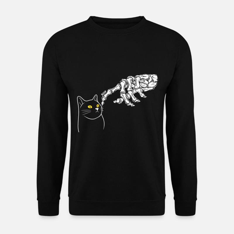 Sorcière chat d’Halloween - Sweat-shirt Unisexe - noir