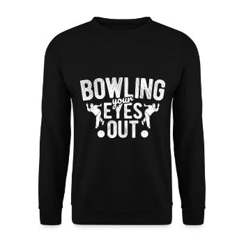 Bowling - Unisex Pullover - Schwarz - Vorne - Alina (178cm) & Michal (187cm)