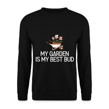 Landschaftsgärtner Hobbygärtner Gärtner - Unisex Pullover - Schwarz - Vorne - Alina (178cm) & Michal (187cm)