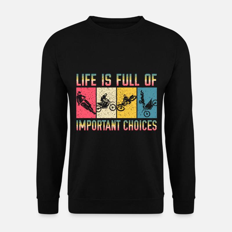 Dirt Bike - Unisex Pullover - Schwarz