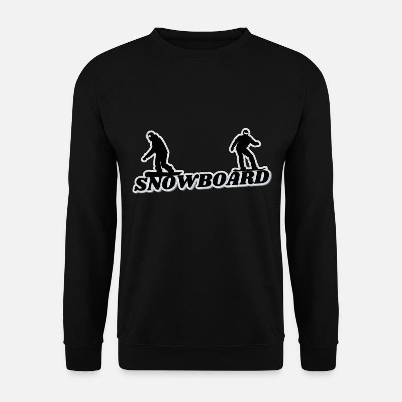 Snowboarders Black Grunge - Unisex Sweatshirt - black