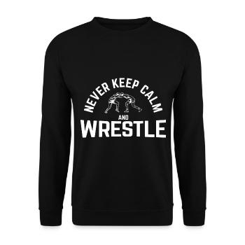 Grappling Martial Arts Wrestling - Unisex Pullover - Schwarz - Vorne - Alina (178cm) & Michal (187cm)