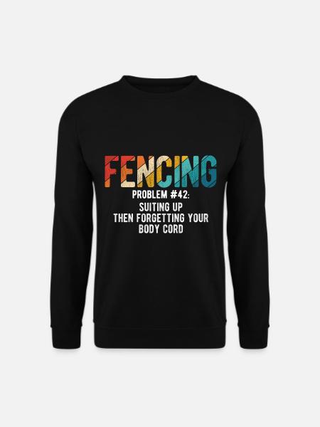 Fechten - Unisex Pullover - Schwarz