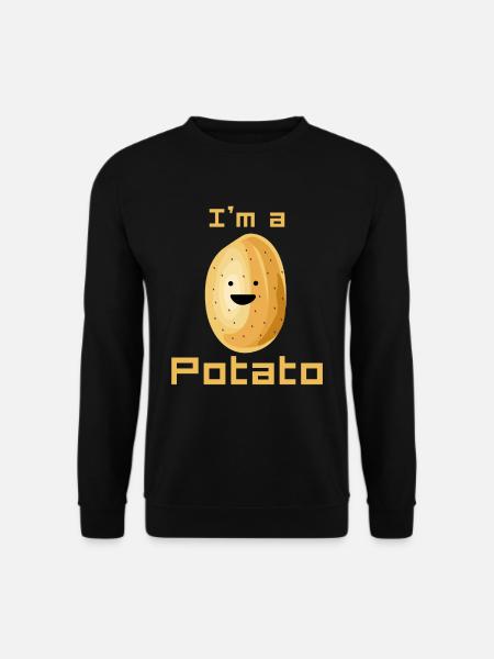 I am a potato - Unisex Sweatshirt - black