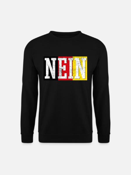 Deutschland Deutsche Sprache Nein - Unisex Pullover - Schwarz