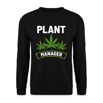 Plant Manager - Unisex Pullover - Schwarz - Vorne - Alina (178cm) & Michal (187cm)
