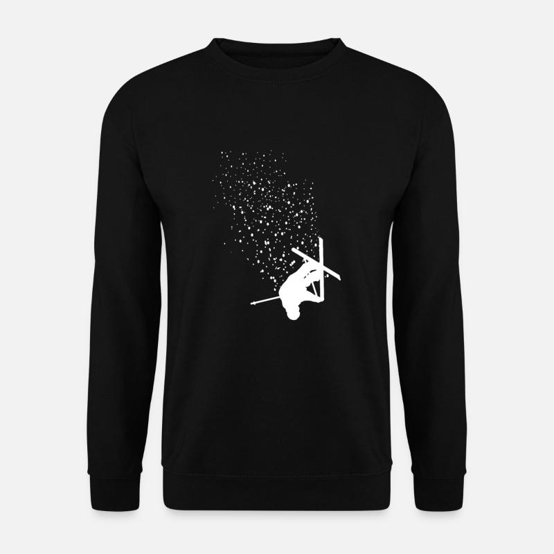 Freestyle ski fahren - Unisex Pullover - Schwarz