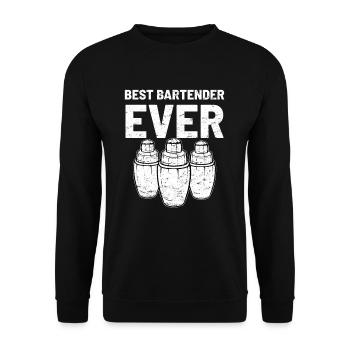 barkeeper - Unisex Sweatshirt - black - Front - Alina (178cm) & Michal (187cm)