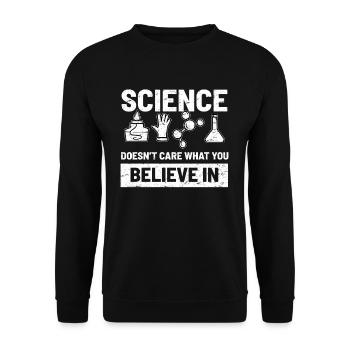 Sarcasme enseignant scientifique - Sweat-shirt Unisexe - noir - Devant - Alina (178cm) & Michal (187cm)