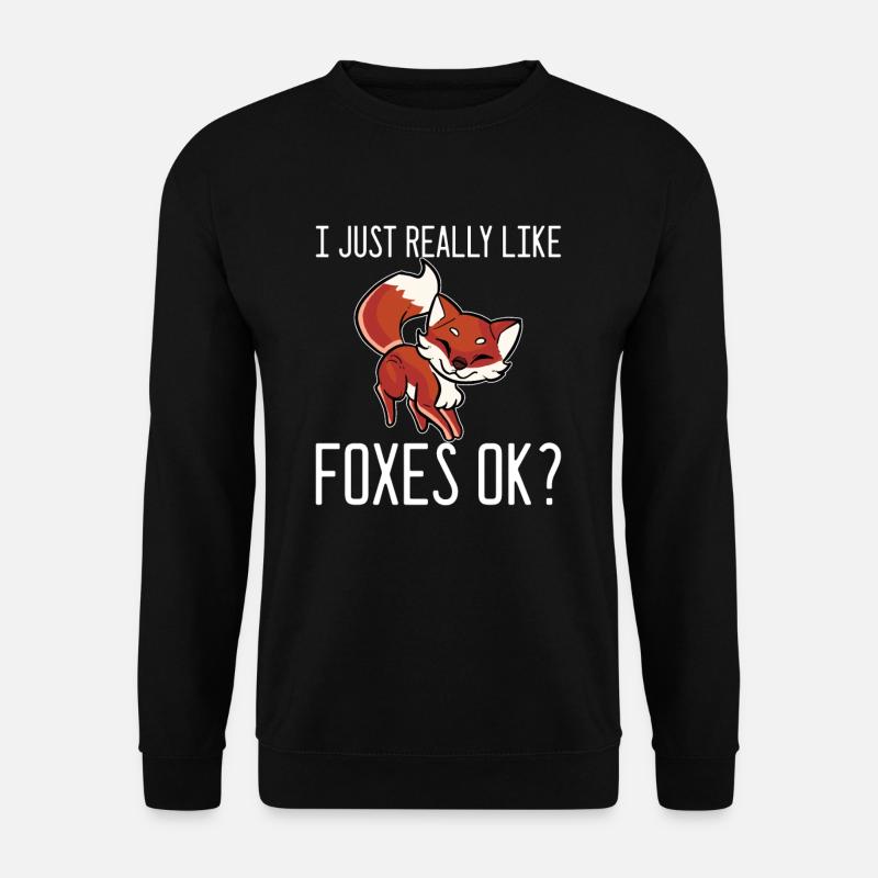 Renards Renards Renards Animaux - Sweat-shirt Unisexe - noir
