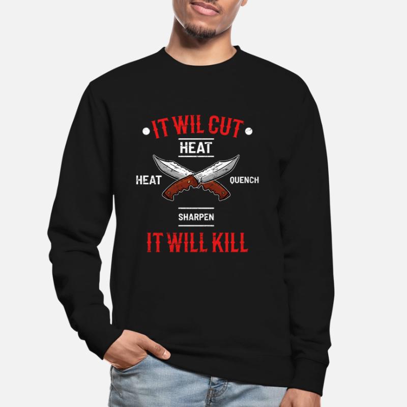 couteau forgé de forge Sweat-shirt Unisexe