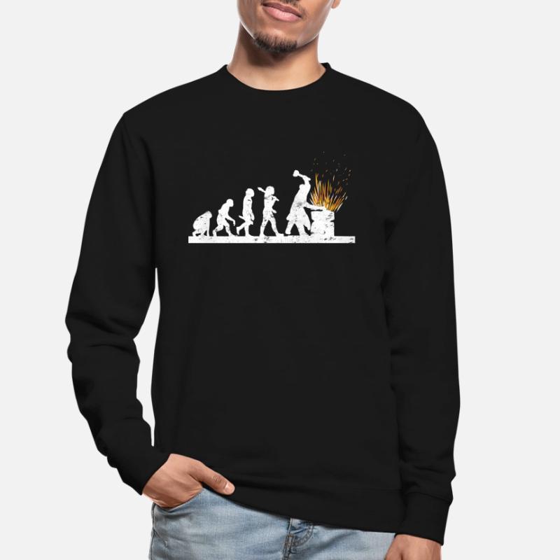 Evolution du métier de forgeron Sweat-shirt Unisexe