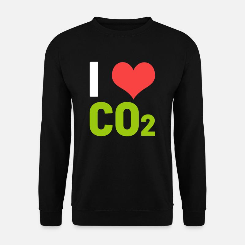 CO2 carbon dioxide - Unisex Sweatshirt - black