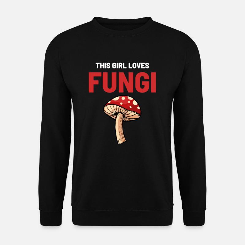 Champignons champignons mycologues - Sweat-shirt Unisexe - noir