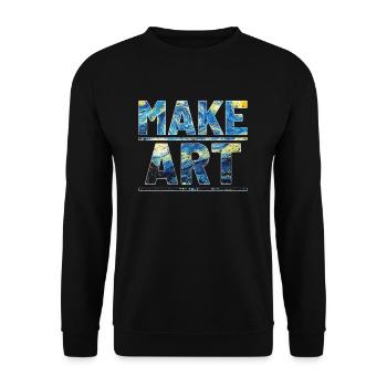 Artiste artiste artiste enseignant - Sweat-shirt Unisexe - noir - Devant - Alina (178cm) & Michal (187cm)