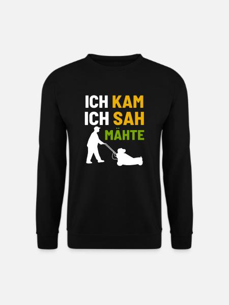 Mähen Rasenmäher - Unisex Pullover - Schwarz
