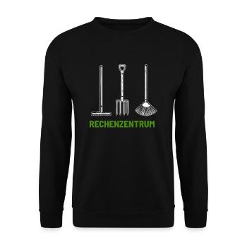 Rechenzentrum Rechenzentrum Rechenzentrum - Unisex Pullover - Schwarz - Vorne - Alina (178cm) & Michal (187cm)