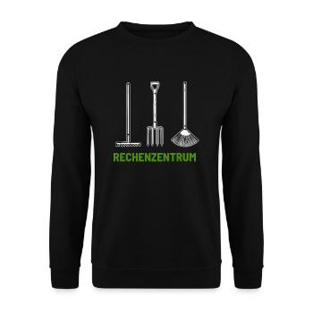 Rechenzentrum Rechenzentrum Rechenzentrum - Unisex Pullover - Schwarz - Vorne - Alina (178cm) & Michal (187cm)