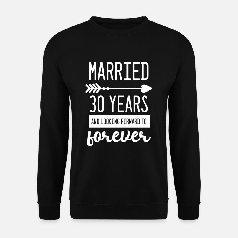 30th wedding anniversary - Unisex Sweatshirt - black