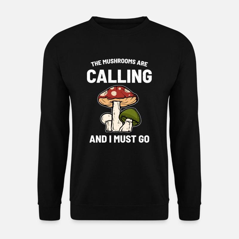 mushroom - Unisex Sweatshirt - black