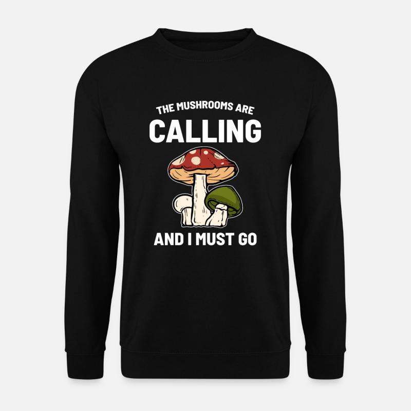 mushroom - Unisex Sweatshirt - black