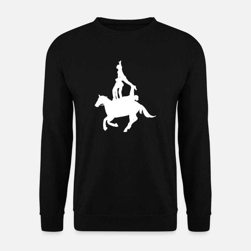 Cheval d'équitation - Sweat-shirt Unisexe - noir