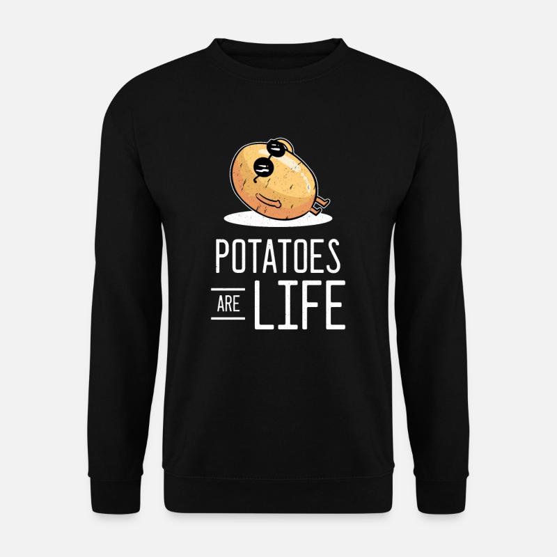 Pommes de terre - Sweat-shirt Unisexe - noir