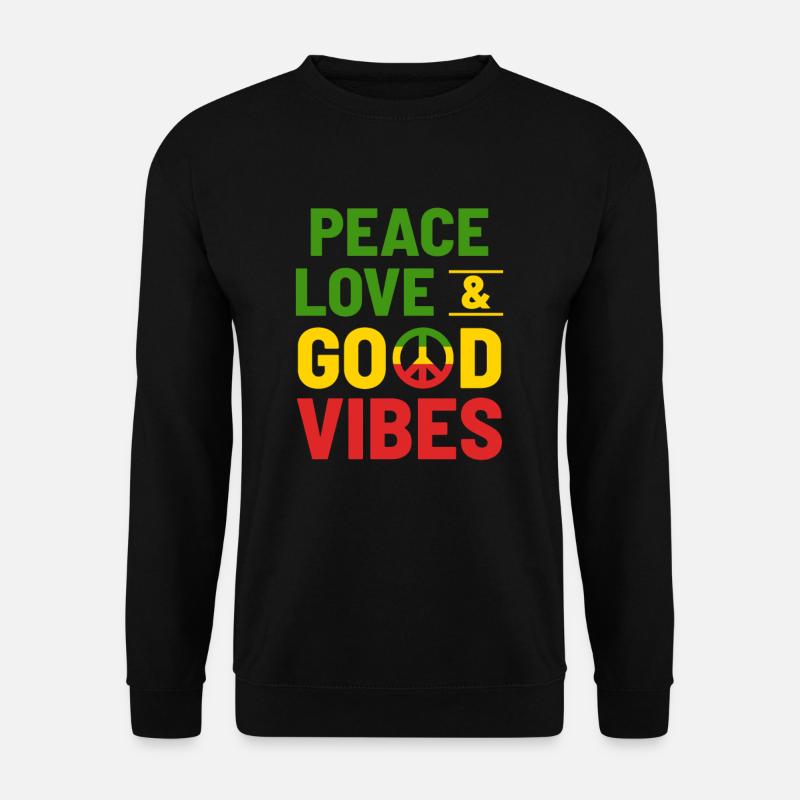 Hippie - Unisex Pullover - Schwarz