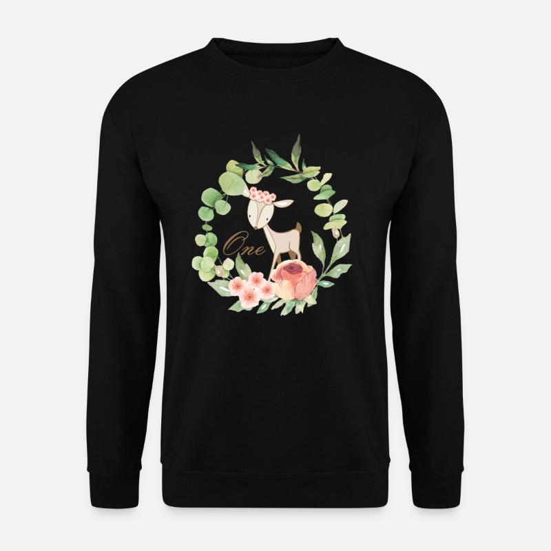 Reh Rehkiz Kindder Design - Unisex Pullover - Schwarz