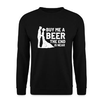 Bräutigam Bachelor Party - Unisex Pullover - Schwarz - Vorne - Alina (178cm) & Michal (187cm)
