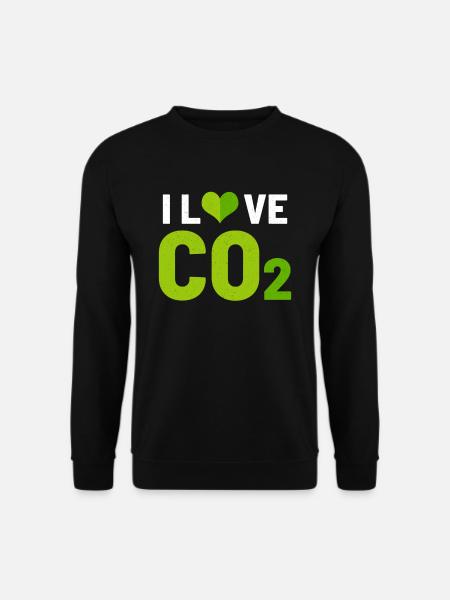 I love CO2 - Unisex Sweatshirt - black