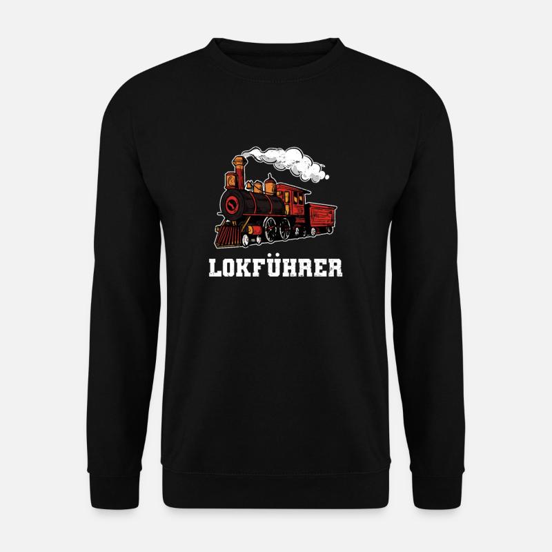 Züge Lokomotivführer - Unisex Pullover - Schwarz
