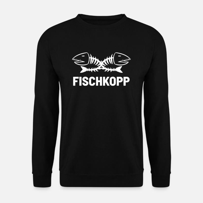 Fischkopf - Unisex Pullover - Schwarz