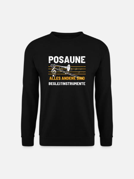 Posaune Posaunist - Unisex Pullover - Schwarz