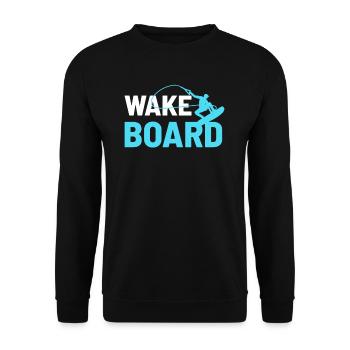 Wakeboarding - Unisex Sweatshirt - black - Front - Alina (178cm) & Michal (187cm)