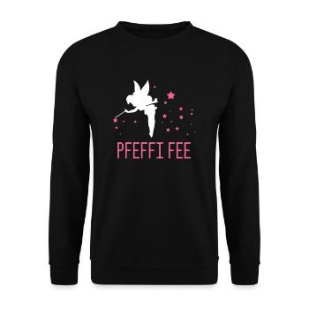 pfeffi fairy - Unisex Sweatshirt - black - Front - Alina (178cm) & Michal (187cm)