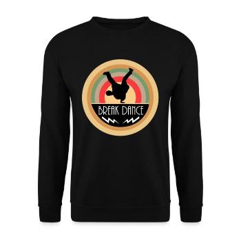 break dancing - Unisex Sweatshirt - black - Front - Alina (178cm) & Michal (187cm)