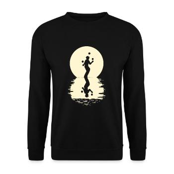 Juggle - Unisex Sweatshirt - black - Front - Alina (178cm) & Michal (187cm)