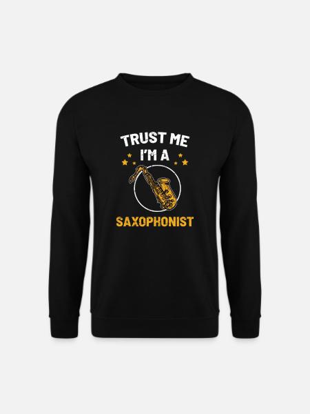 Saxophonist und Saxophonist - Unisex Pullover - Schwarz