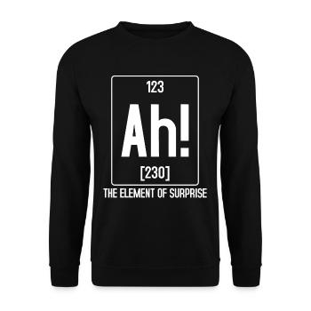 Wissenschaftliches Periodensystem - Unisex Pullover - Schwarz - Vorne - Alina (178cm) & Michal (187cm)