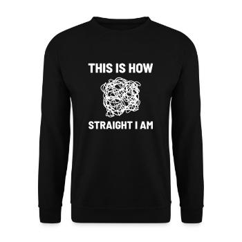 LGBT Stolz - Unisex Pullover - Schwarz - Vorne - Alina (178cm) & Michal (187cm)