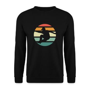 Skateboarding - Unisex Pullover - Schwarz - Vorne - Alina (178cm) & Michal (187cm)