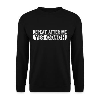 Coach - Unisex Sweatshirt - black - Front - Alina (178cm) & Michal (187cm)