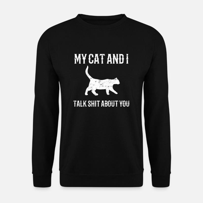 Chat chat sarcasmes - Sweat-shirt Unisexe - noir
