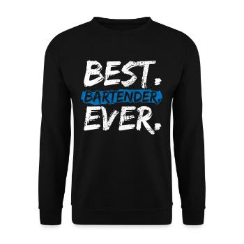 bartender - Unisex Sweatshirt - black - Front - Alina (178cm) & Michal (187cm)