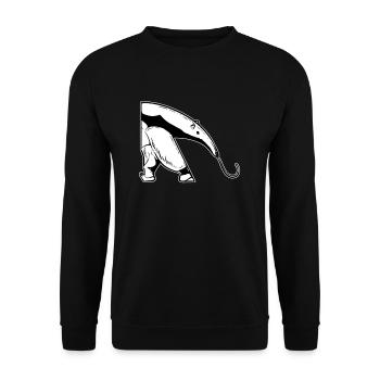 Un costume de fourmilier - Sweat-shirt Unisexe - noir - Devant - Alina (178cm) & Michal (187cm)