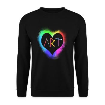 Art teacher artist - Unisex Sweatshirt - black - Front - Alina (178cm) & Michal (187cm)