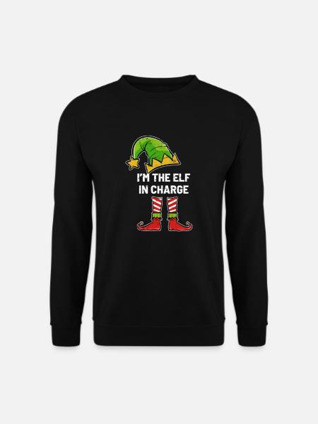 Noël en service Elf - Sweat-shirt Unisexe - noir
