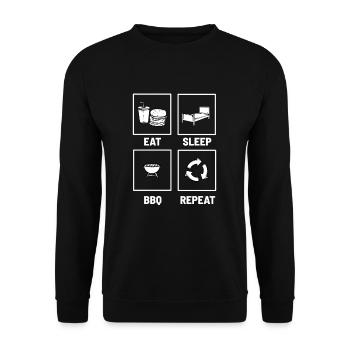 Grill Grill Grill Grill Grill - Sweat-shirt Unisexe - noir - Devant - Alina (178cm) & Michal (187cm)